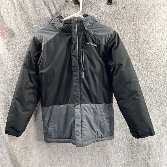 Columbia Other - Columbia Boy's Lightning Lift Waterproof Insulated Jacket Black/Grey-Size Large